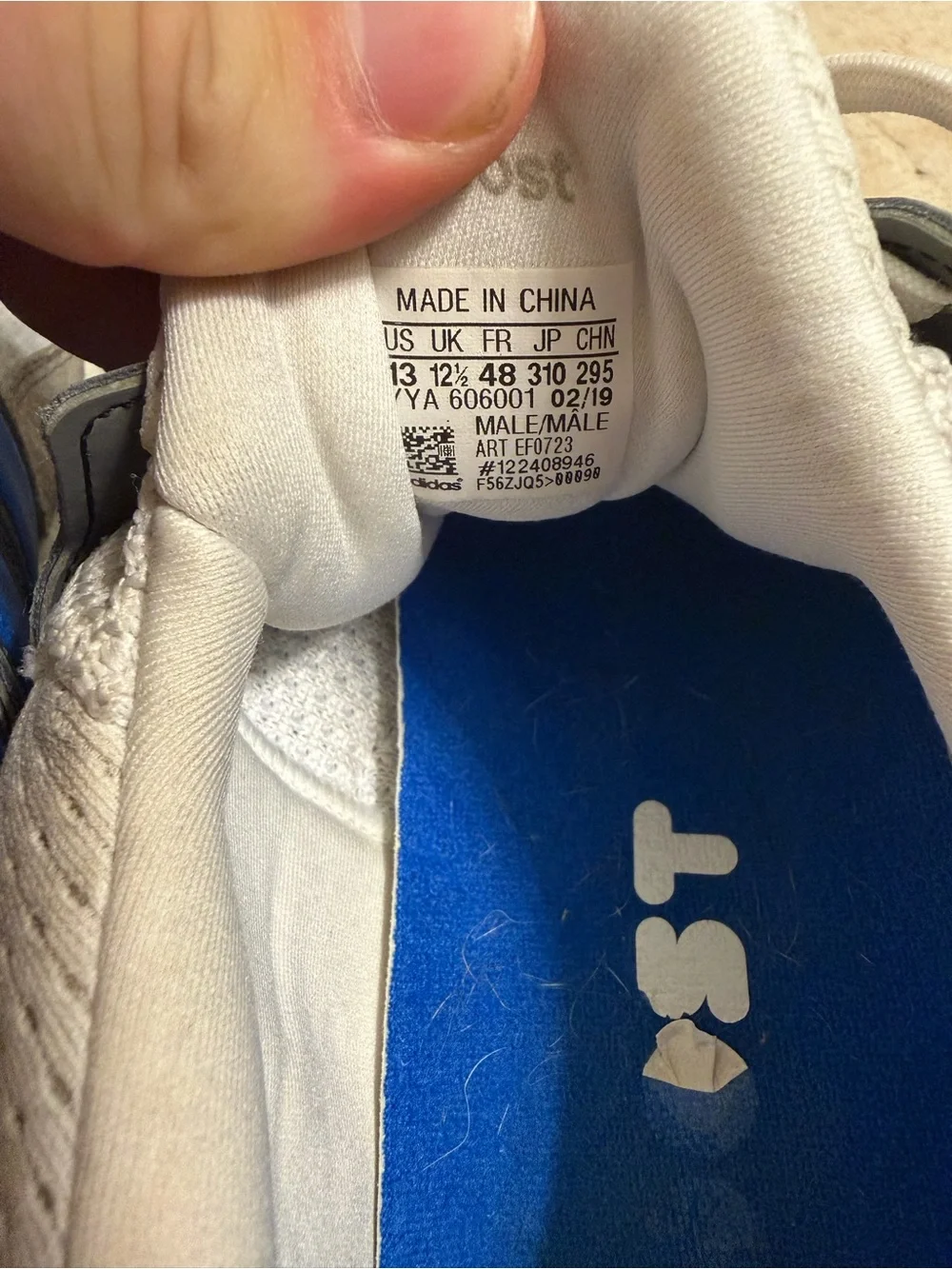 adidas Ultra Boost Shoes in White, Blue, Gray